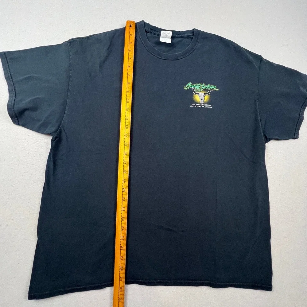 Gildan Barrett-Jackson T-Shirt Mens 2XL Black Collector Car Auction Graphic Tee